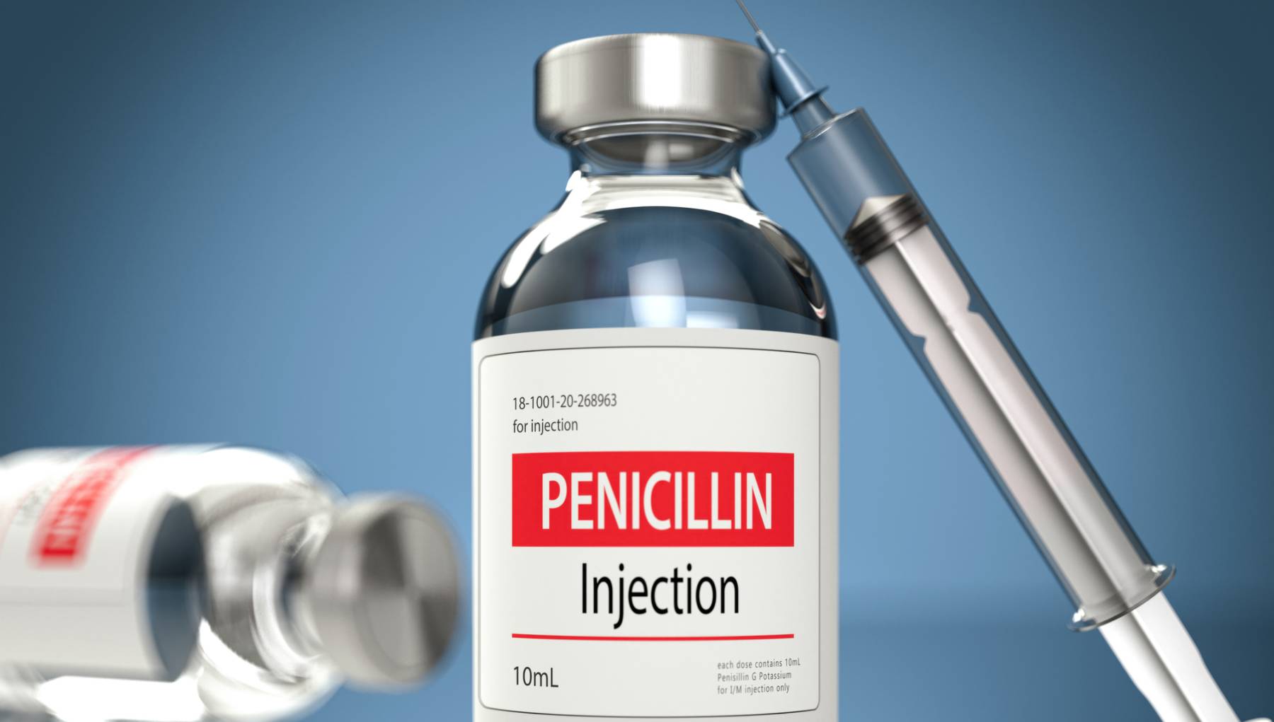 Un inyectable de penicilina.