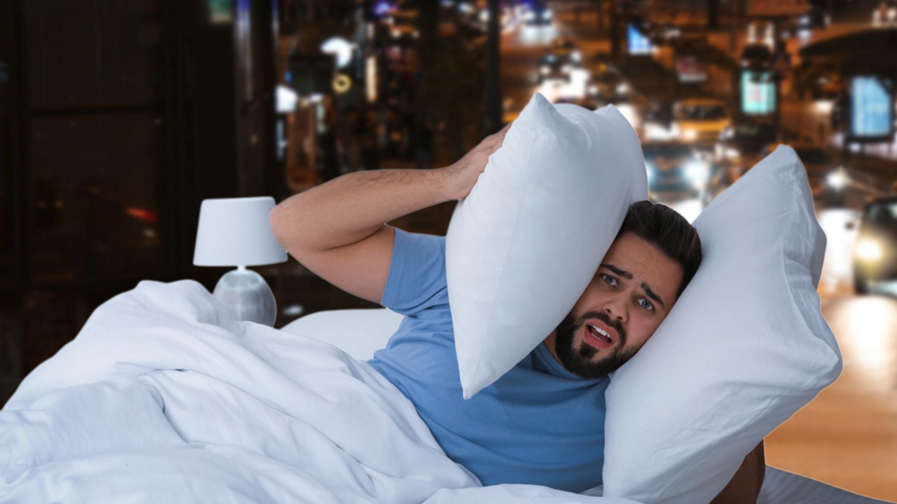 Un hombre no puede dormir.